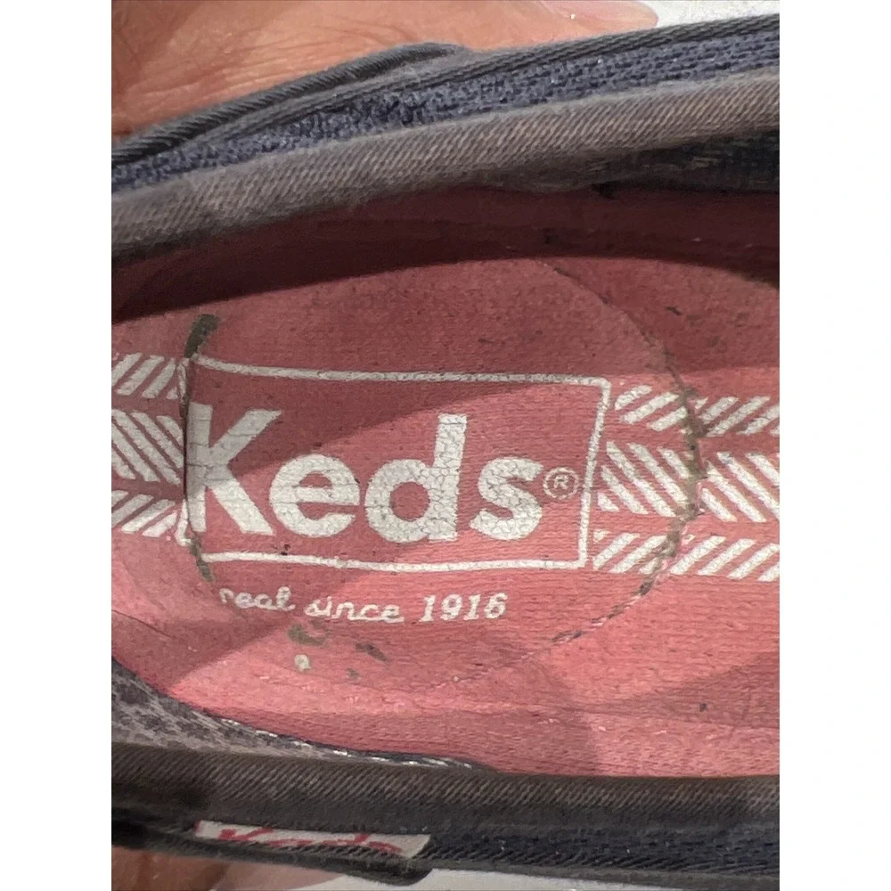 Keds Shoes Womens 8 Tennis Low Sneakers WF-46598M Blue Fabric Lace‎ Up Flats